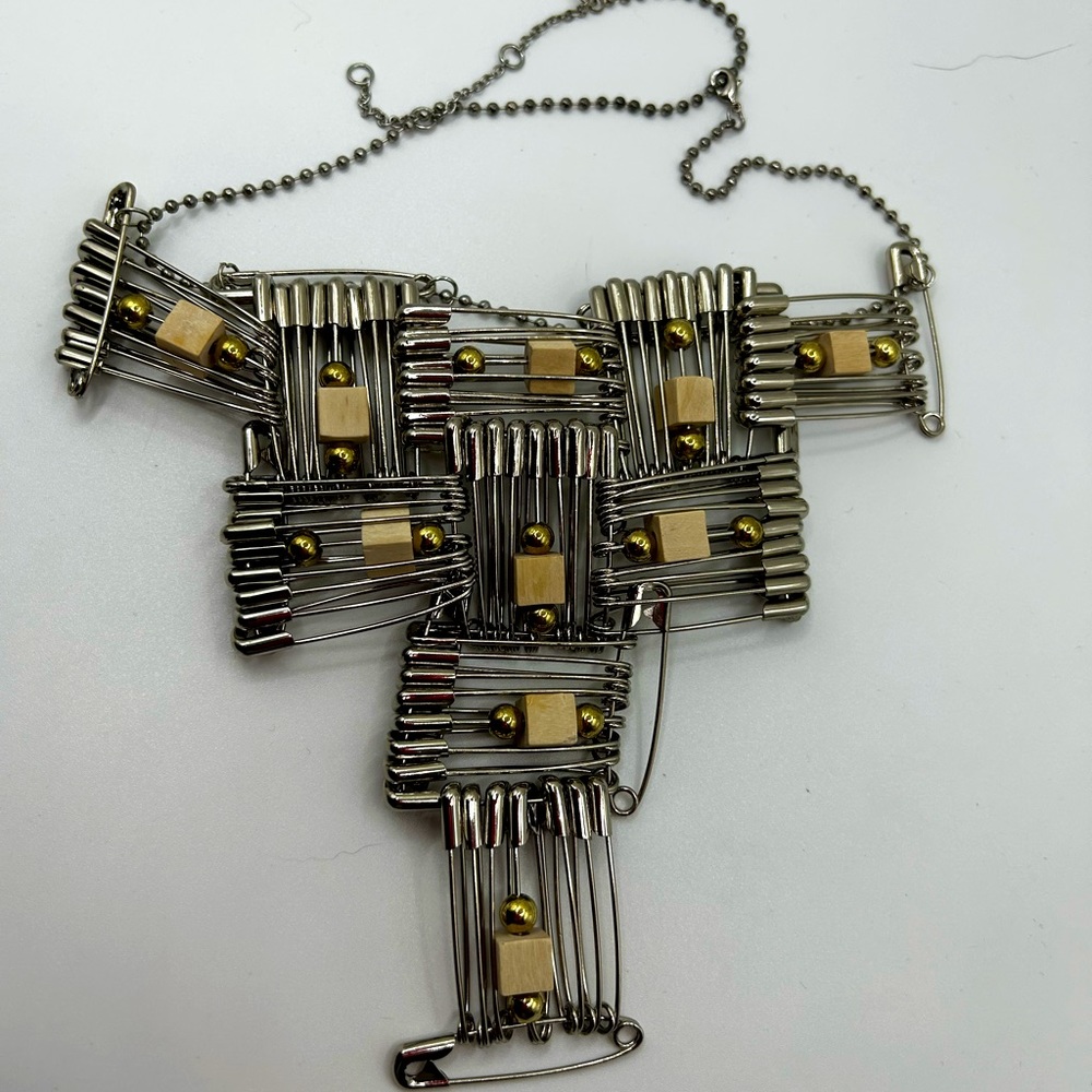Safety pin necklace